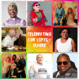 faces of LGBTQ+ elderly people of different backgrounds
